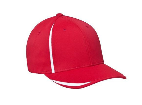 Pacific Headwear M3 Performance Flexfit® Cap (472F), Color 'RedWhite'